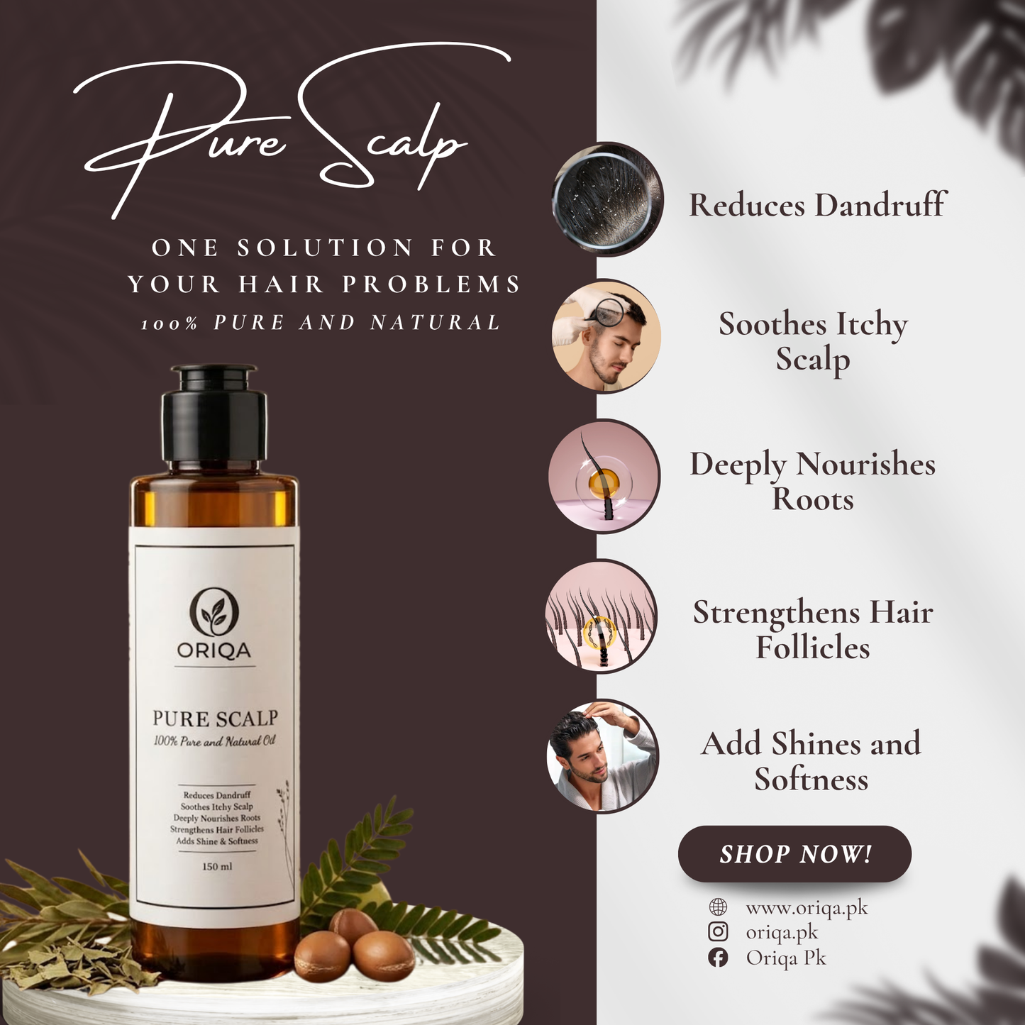 Pure Scalp Dandruff Oil - 150 ml