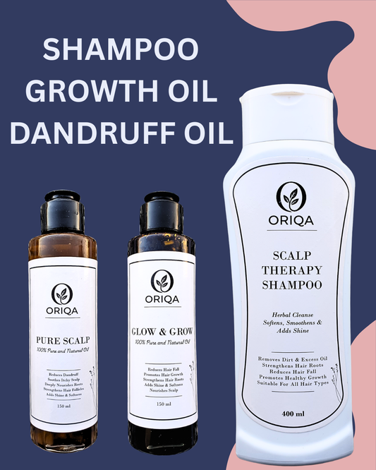 Bundle 1 | Shampoo + Growth Oil + Dandruff Oil